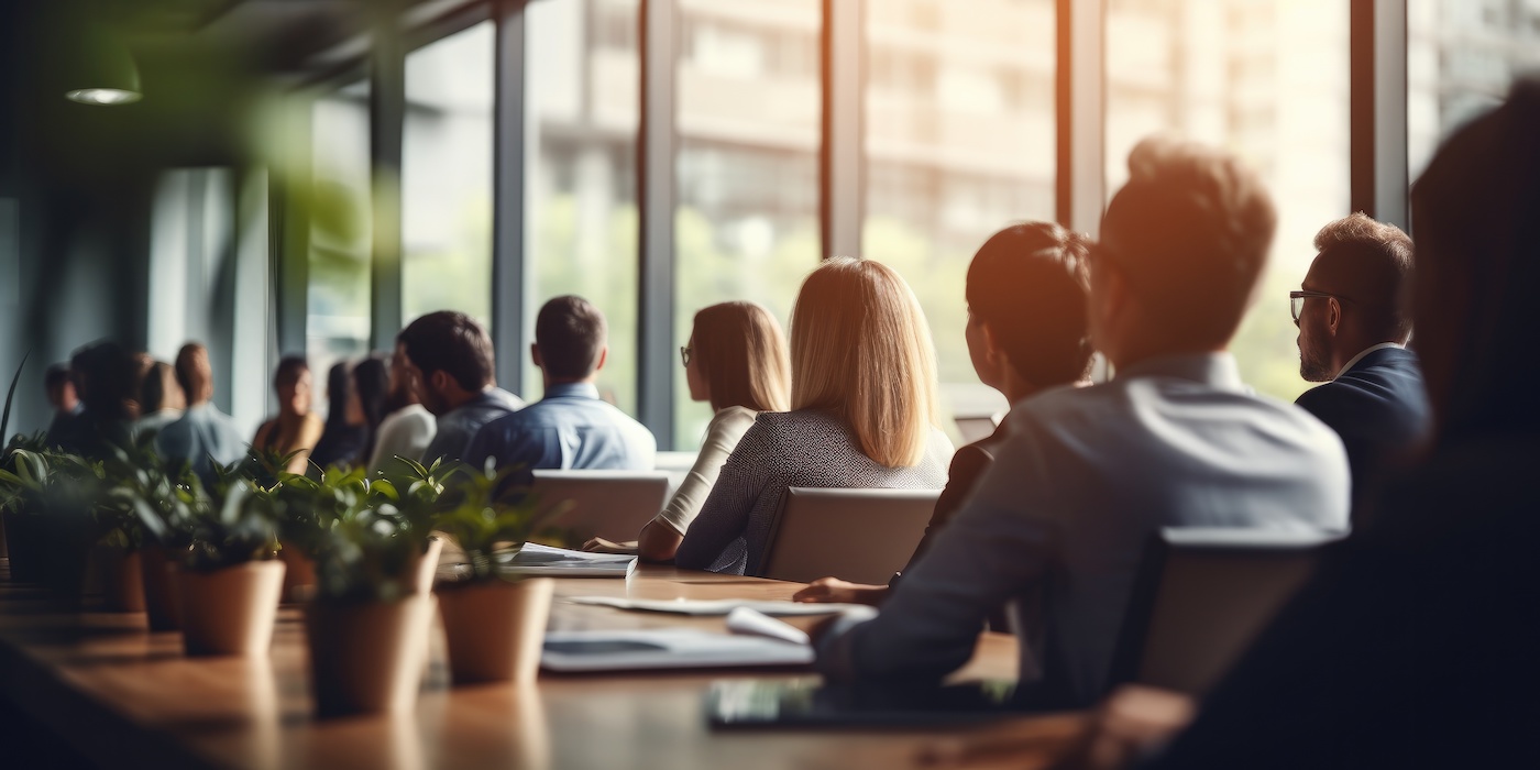 group of people in an office