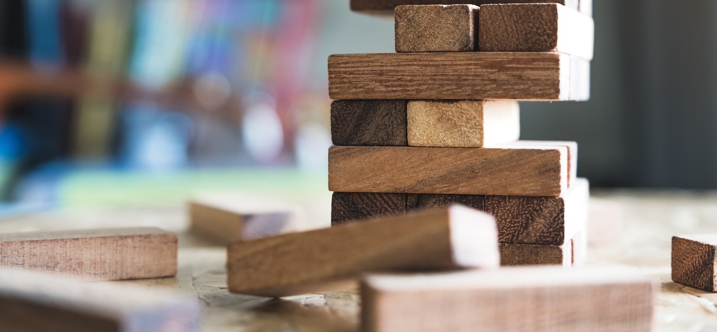 Closeup image of Jenga